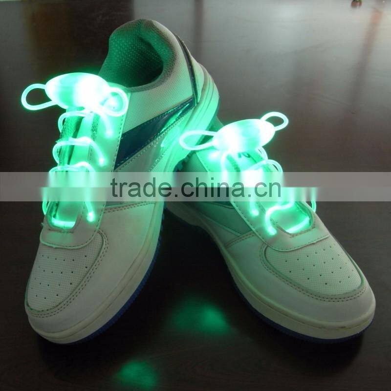 2016 New Arrival Light Up LED Shoelaces Fashion Flash Disco Party Glowing Night Sports Shoe Laces Shoe Strings Multicolors