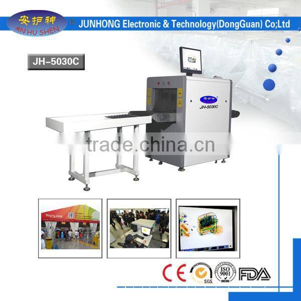 High sensitivity x-ray baggage scanner machine for airport security