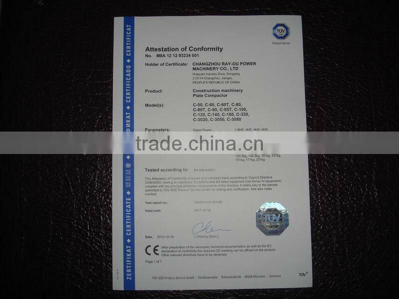 vibrating plate compactor CE 60KGS ROC-60