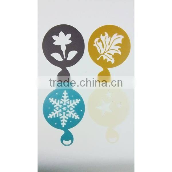 Plastic Cappuccino Coffee Stencil