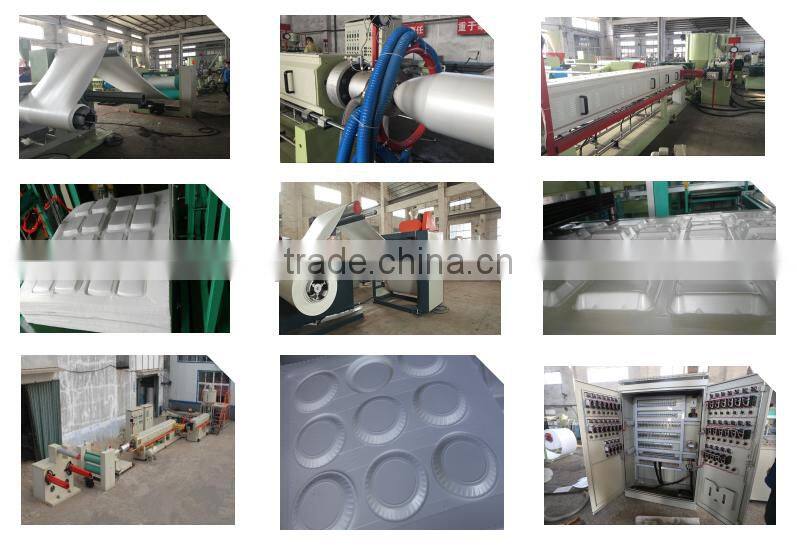 fully automatic machine to make food containers with robot