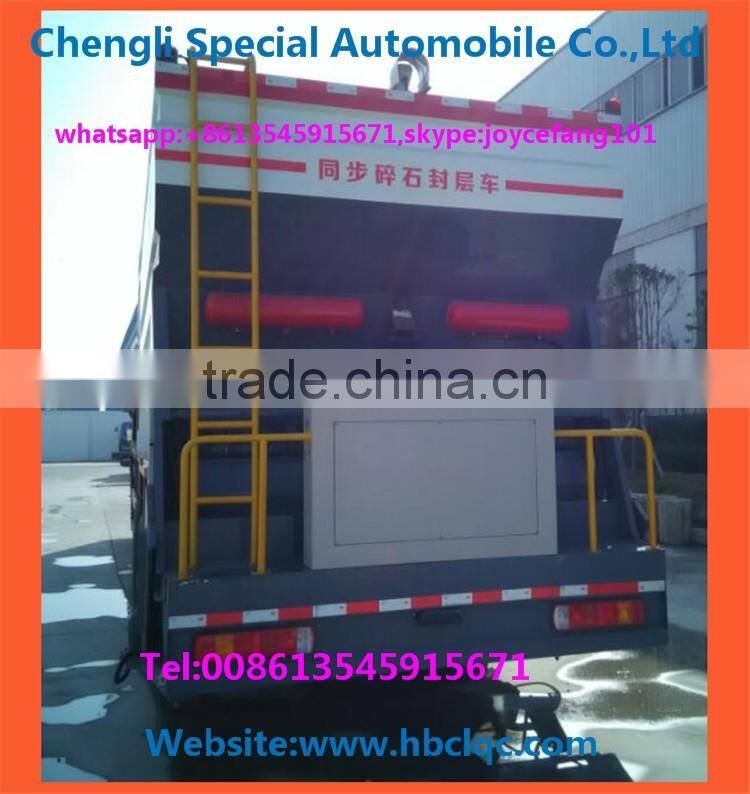 Asphalt Synchronous Chip Sealer,Distribute Bitumen And Aggregate,Chipping Machine