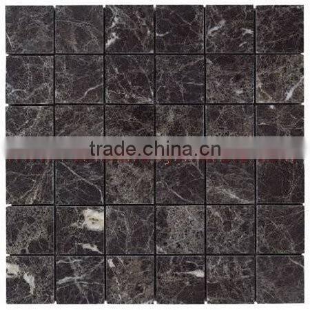 NATURAL BLACK ZEBRA MARBLE MOSAIC TILES
