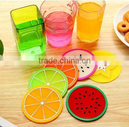 Silicone OEM coaster,round shape mats for wine glasses