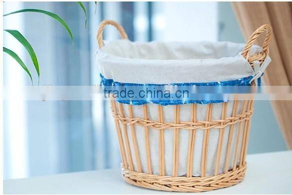 Handmade brown wicker hamper wholesale wicker clothes hamper