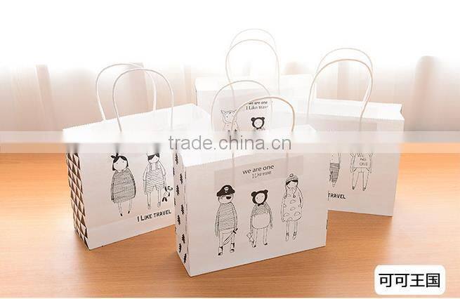 Q1111 Large capacity portable cute cartoon gift bag