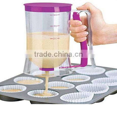 Measurable Pancake Baking Tool plastic Cup Cake Batter Dispenser