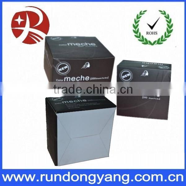 Plastic hair coloring meche