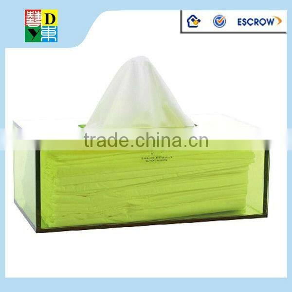 2015 custom multiuseful design simple black accrylic tissue box acrylic custom printed tissue box