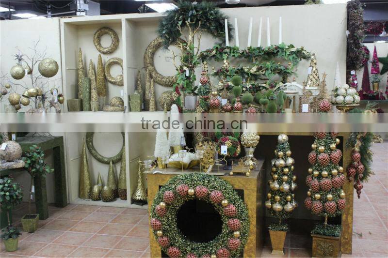 mini / huge artificial christmas pine tree / ring / flower for home / hotel / office (new christmas combination of Este-022 )
