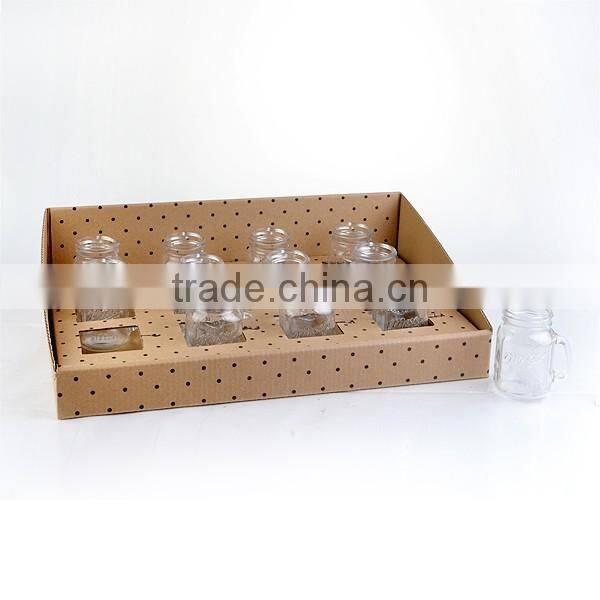 bulk packing colored 100ml small shot mason jars with handle