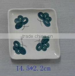 Japanese style dish with hand painting