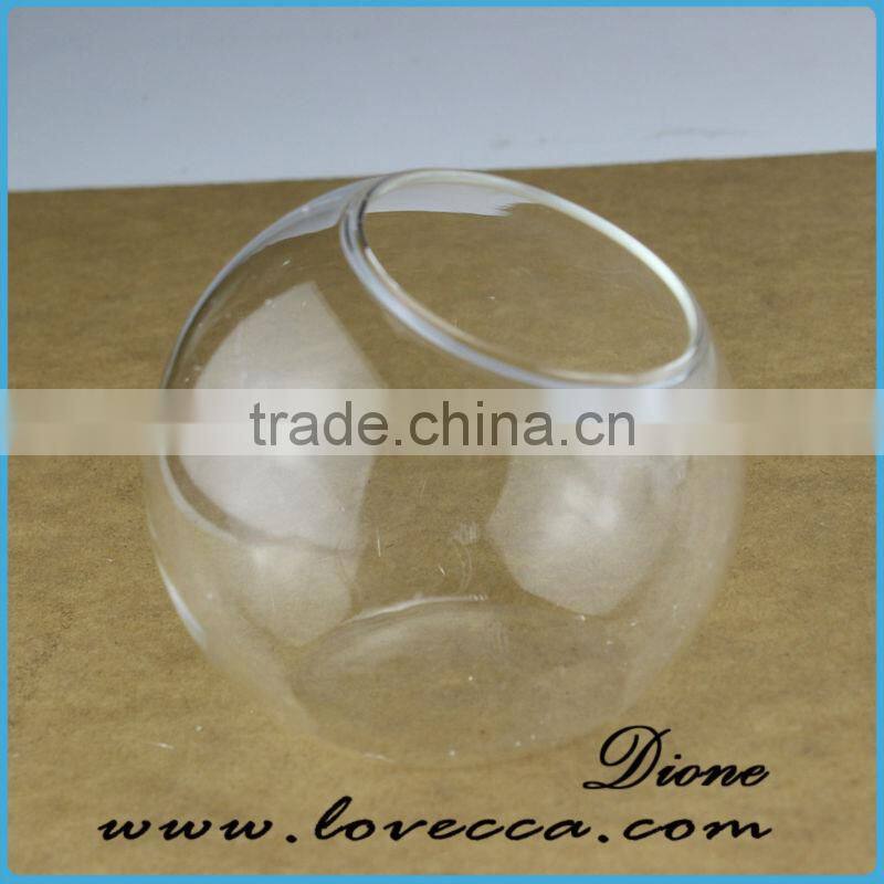 Hanging glass terrarium/ clear glass terrarium globe/ glass ball terrarium