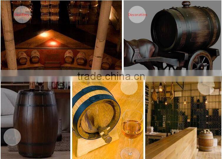High quality low moq standing oak material wine barrel