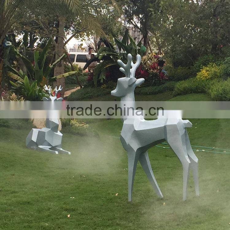 FRP reindeer landscape sculpture