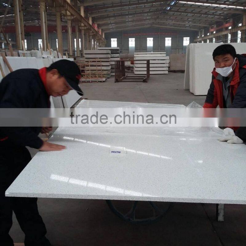 Artificial Quartz Slab White Quartz Stone Artificial Marble for Wholesale