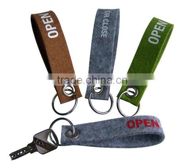 2017 fashion new nonwoven polyester felt custom print design your own key tag hotel room promotion gift OEM ODM China factory