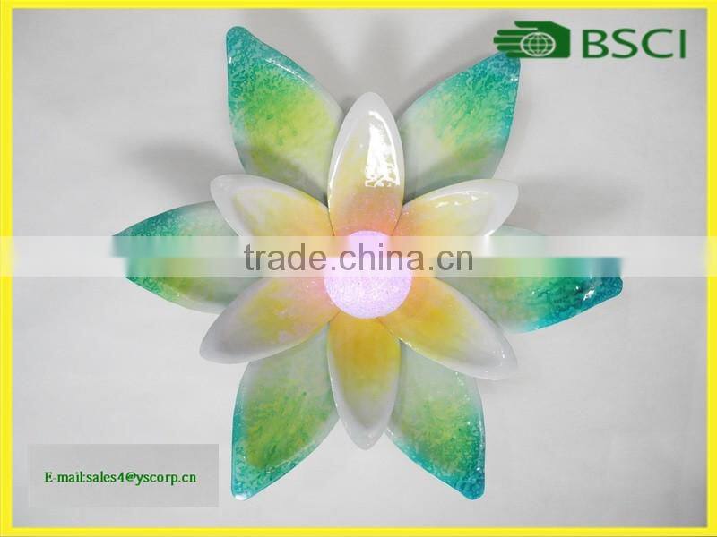 Metal Flower Statue Solar Garden Light Solar Home Light Solar Wall Light Solar Light Ball