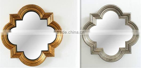 Antique silver resin Decorative wall mirror GY-187P-02