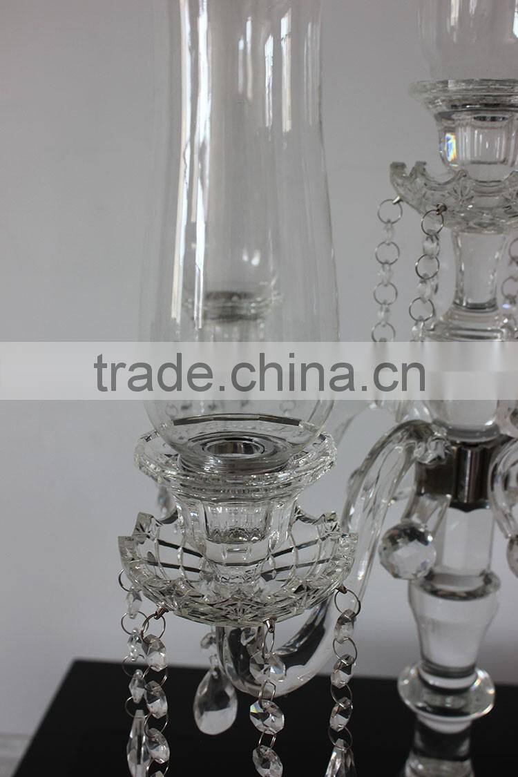 Jingyage modern crystal candelabra for wedding centerpiece