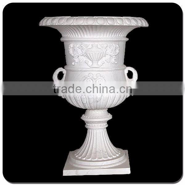 Landscaping marble flower pot stone planters pots