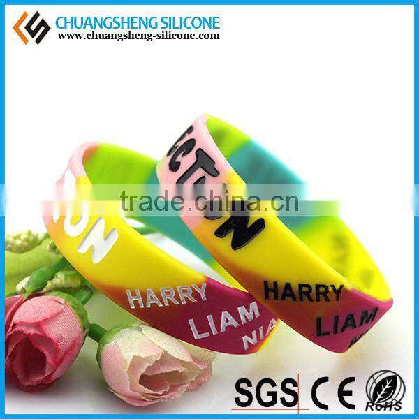 Latest Special Promotinal Cheap Gravure Printed Silicone bracelet