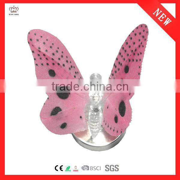 Wholesale small color-changing LED light Acrylic buttefly home decoration