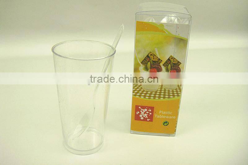 Plastic transparent fork