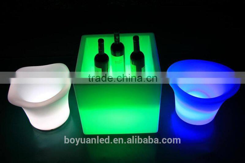 Children bar stools wholesale disco pary chair led cubic tank