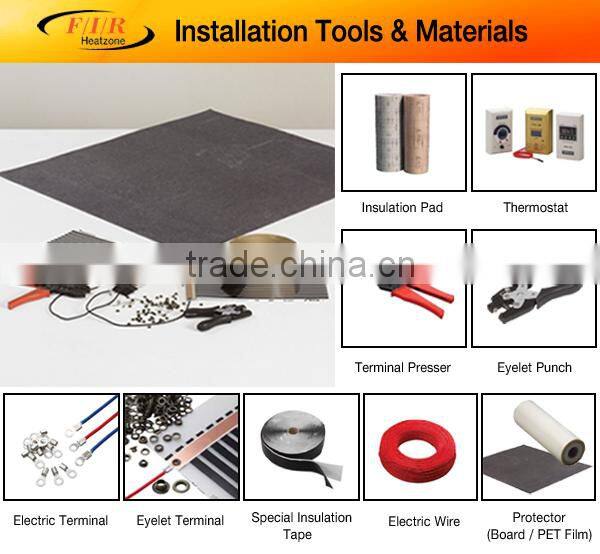 FIR Heazone far infrared ray electric carbon floor heating film EF-205(heating element, electric spark prevention design)