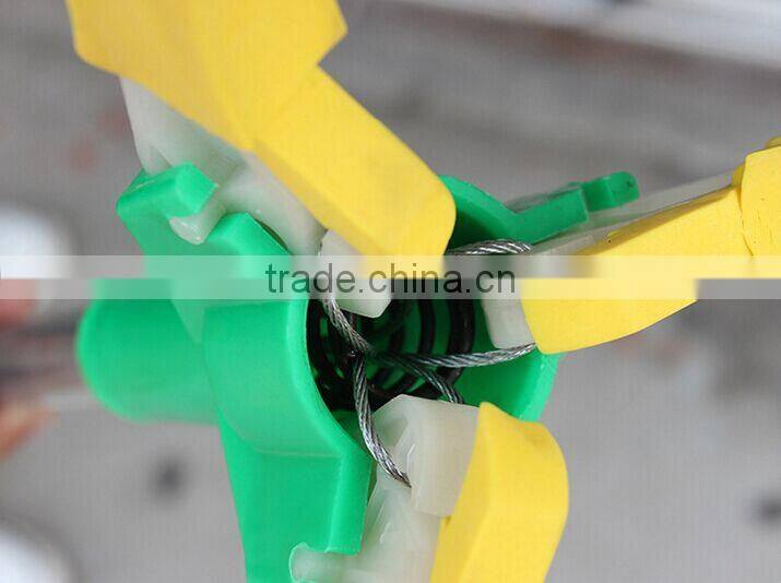 Long handle manual power fruit picker