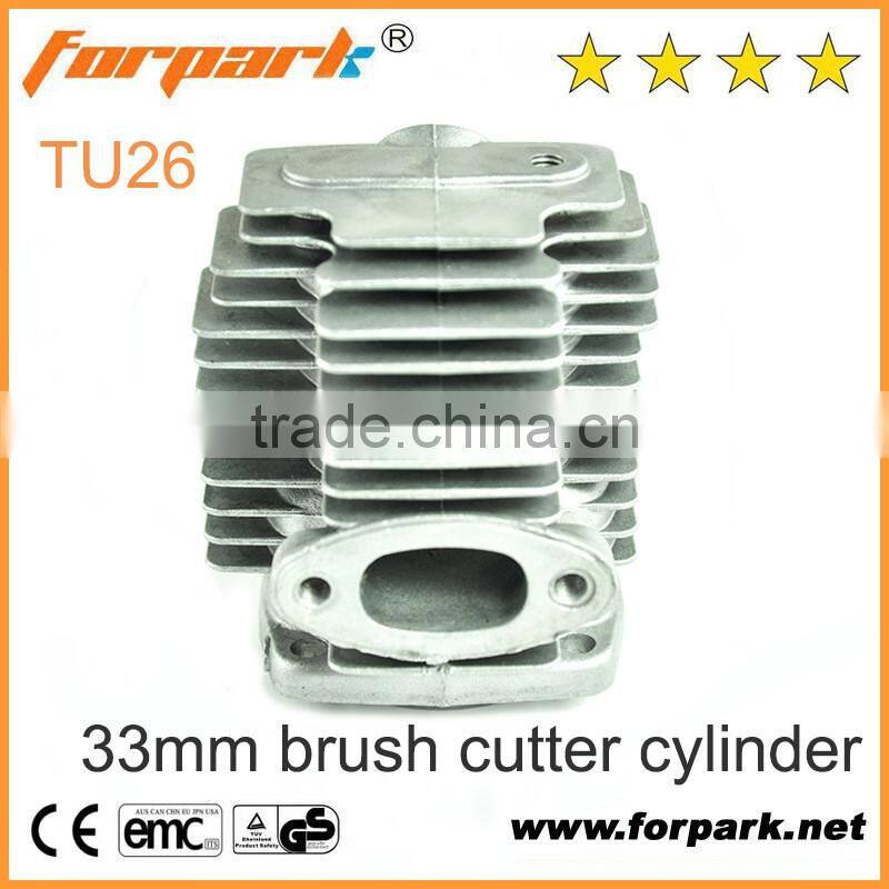 Hot-sales 2- stroke 33mm gas/petrol bursh/grass cutter spare parts cylinder 33F-TU26