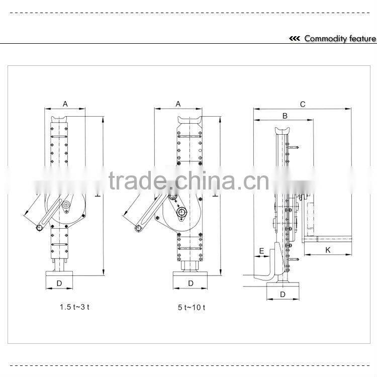 Mechanical lifting jack 1.5T - 20T