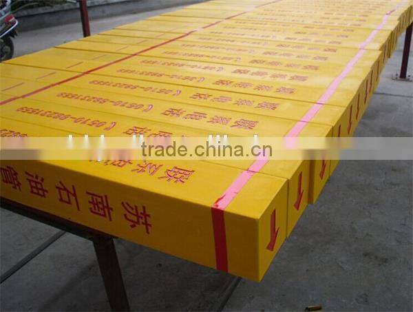 cable channels signs pile/ warning sign factory price hotsale