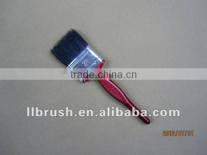 2'' Wood handle paint brush of black