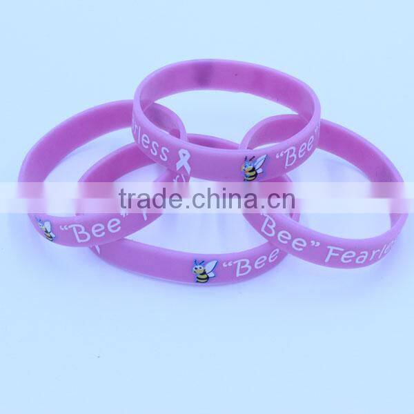 eco-friendly inkfilled raise money silicone band