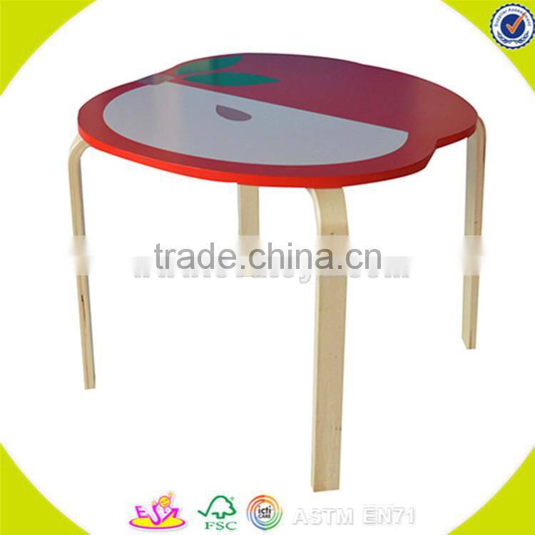 Wholesale beautiful fruit style wooden table and 2 chairs,cute kids wooden table and chairs,top sale table and chairs W08G142