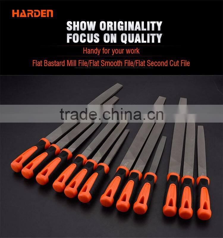 Professional Flat Second Cut File With Soft Handle