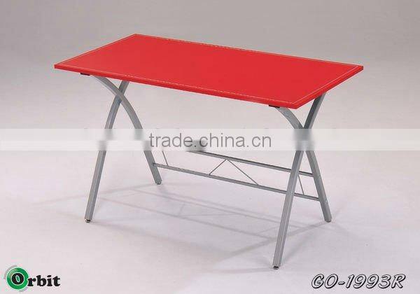 Modern designs metal center table, stainless steel folding dining table