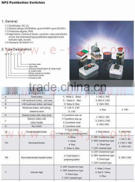 LED push button, LED pushbutton