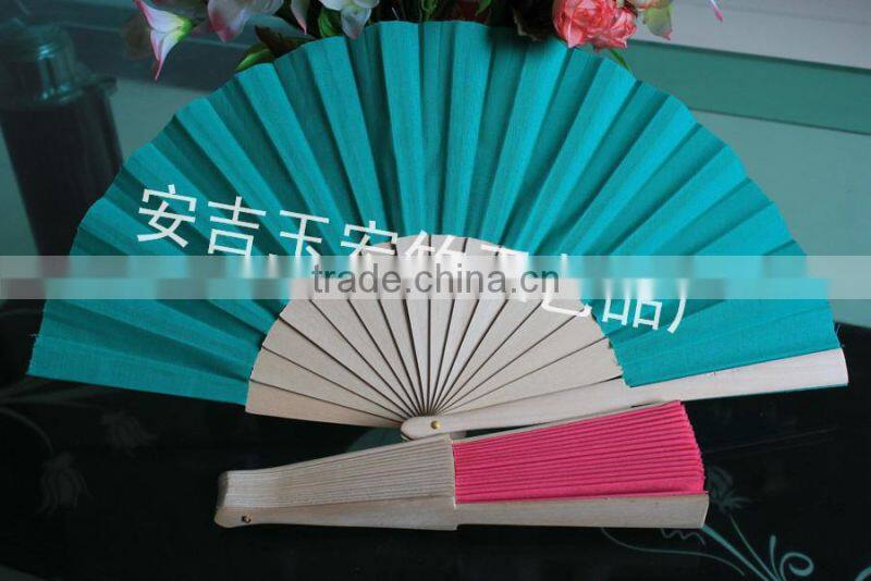 Spanish fabric wood fan