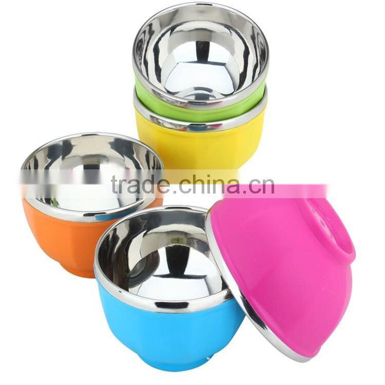 personalized heat proof handle large antique metal stainless steel mixing bowl