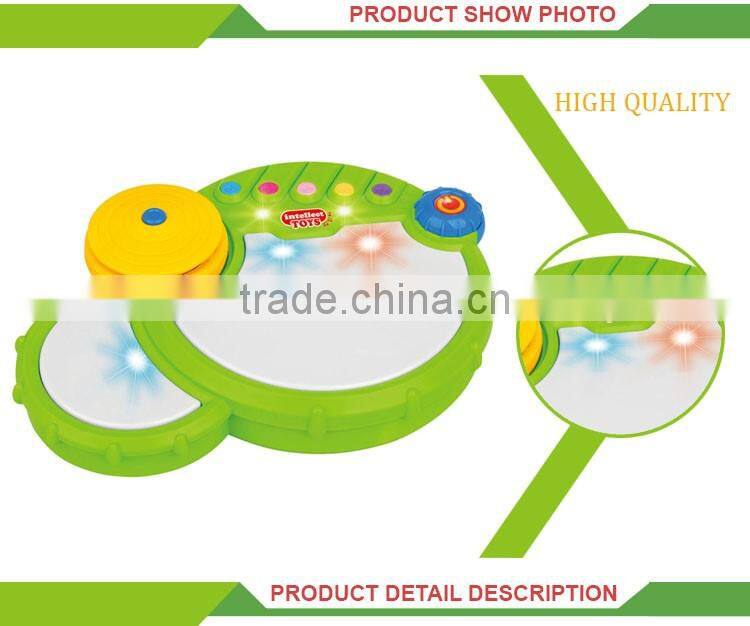 Lovely baby play plastic musical instrument miniature drum set