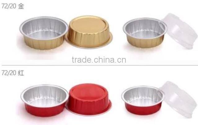 disposable and colored aluminium foil round trays and container