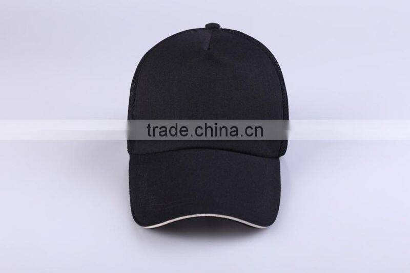 6 Panel Plain Man Trucker Hat Custom Mesh Baseball Cap Blank Unisex Mesh Cap