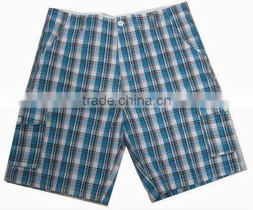 1105 Comfortable Mens check short