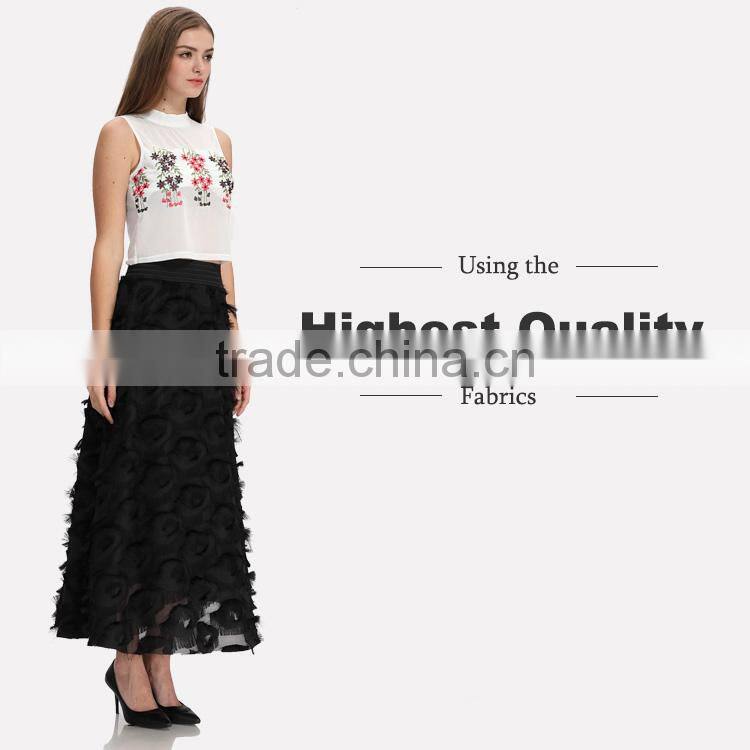 Domin latest mature fashion designer ladies long skirts models
