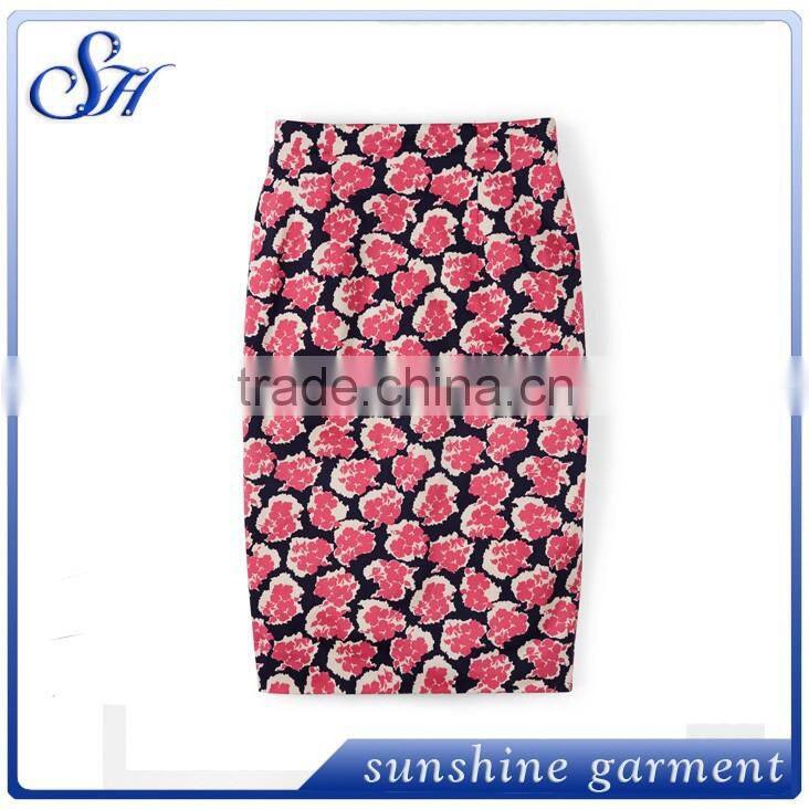 export company purchasing home textiles,printed flower skirt