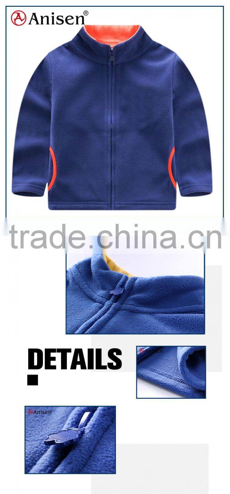 children garment windproof zipper-up boutique polar fleece children's coats