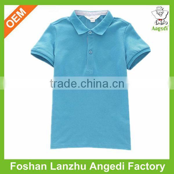 2017 Custom summer range children clothing Custom boys pique POLO shirt in solid colors children tops